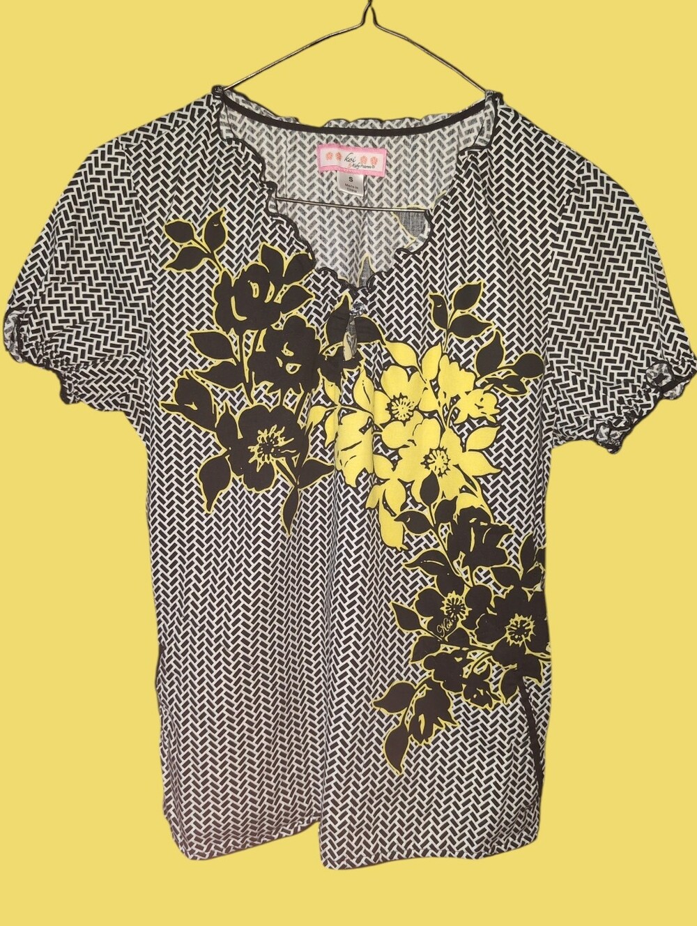 ❤️ Kai Kathy Peterson Scrub Top Size Small